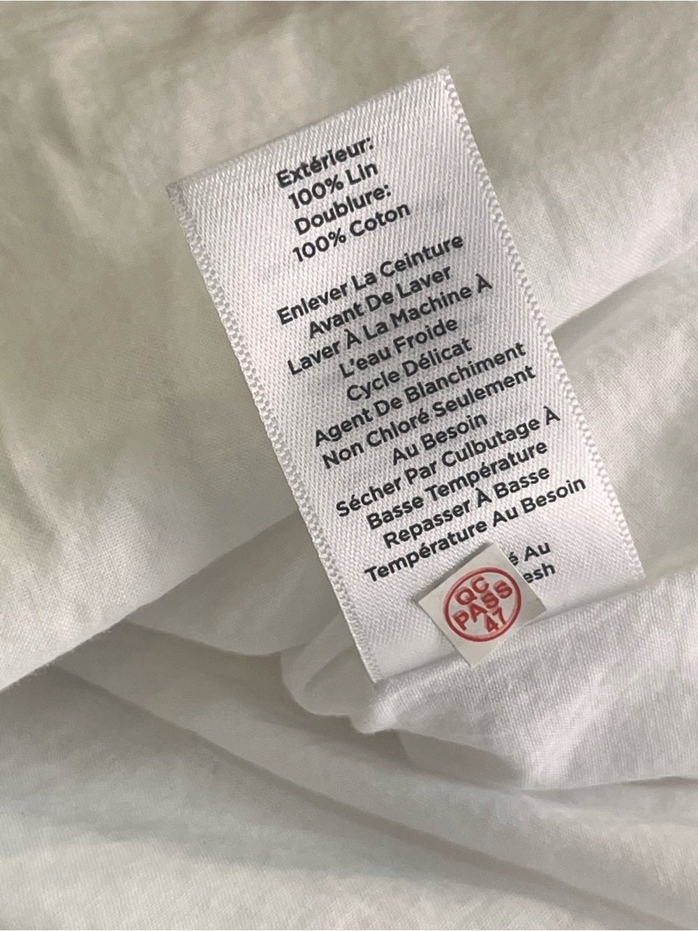 Talbots White 100% Linen Button Front Belted Midi Dress Size 16 Lined Pockets - Picture 11 of 12